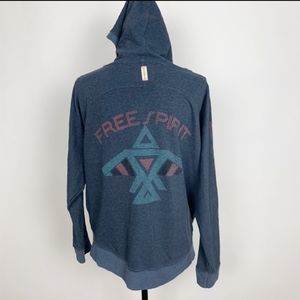 Gypsy 05 Free Spirit Dolman Sleeve Zip Up Hoodie Eagle